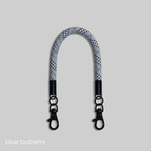 Load image into Gallery viewer, Blue burberry -「金屬版」多用途電話繩連電話扣