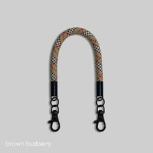 Load image into Gallery viewer, Brown burberry -「金屬版」多用途電話繩連電話扣