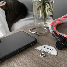 Load image into Gallery viewer, Puzzle 粉色積木 -「金屬版」多用途電話繩連電話扣