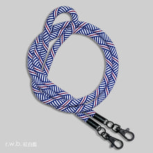 Load image into Gallery viewer, RWB 紅白藍 -「金屬版」多用途電話繩連電話扣