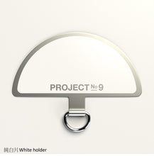 Load image into Gallery viewer, Grey white dot 白中灰 -「金屬版」多用途電話繩連電話扣