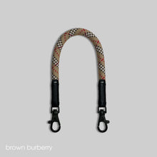 Load image into Gallery viewer, Brown burberry -「高級皮版」多用途電話繩連電話扣
