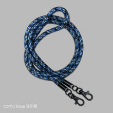Load image into Gallery viewer, Camo blue 迷彩藍 -「高級皮版」多用途電話繩連電話扣
