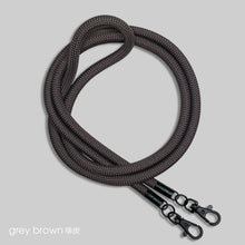 Load image into Gallery viewer, Grey brown 啡炭 -「金屬版」多用途電話繩連電話扣

