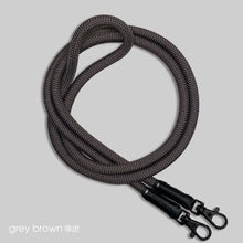 Load image into Gallery viewer, Grey brown 啡炭 -「高級皮版」多用途電話繩連電話扣
